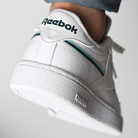 Кроссовки Кеды Reebok Club C 85 Vegan ftwr white/hint mint/midnight pine Артикул GX75627, GX756213, GX75627.5, GX756215, GX75629, GX756211, GX756210, GX75628, GX75628.5, GX75625.5, GX75626, GX756212, GX75626.5, GX756210.5