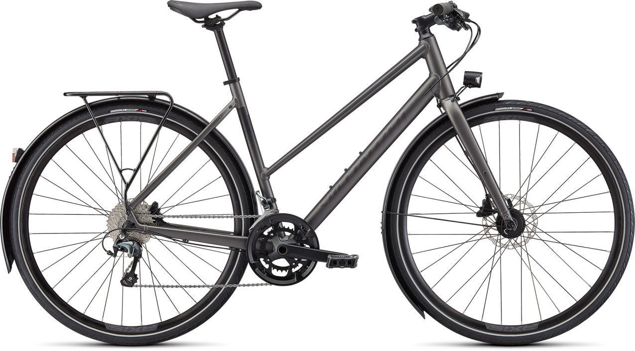 Городские велосипеды Specialized Sirrus 3.0 Step-Through EQ 2022 Satin Smoke / Black Reflective Артикул 90921-7301, 90921-7302, 90921-7303