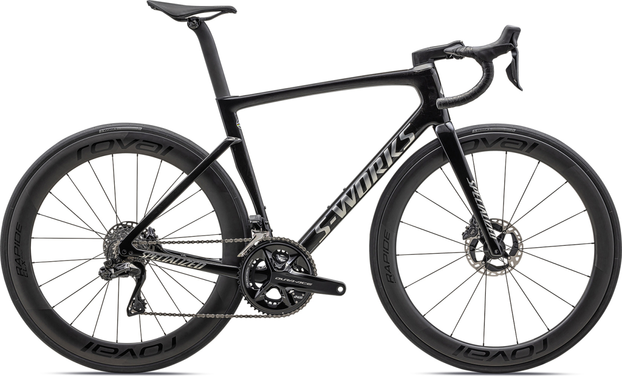 S-WORKS велосипеды шоссе Specialized S-Works Tarmac SL7 Dura-Ace Di2 2023 Gloss Black Pearl Granite Over Carbon / Chrome Артикул 90623-0054, 90623-0049, 90623-0058, 90623-0056, 90623-0052, 90623-0061, 90623-0044