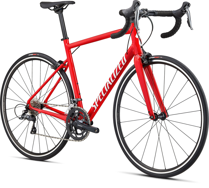 Шоссейные велосипеды Specialized Allez E5 2020 красный-белый Артикул 90020-7049, 90020-7056, 90020-7054, 90020-7061, 90020-7044, 90020-7052, 90020-7058
