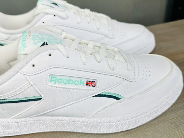 Кроссовки Кеды Reebok Club C 85 Vegan ftwr white/hint mint/midnight pine Артикул GX75627, GX756213, GX75627.5, GX756215, GX75629, GX756211, GX756210, GX75628, GX75628.5, GX75625.5, GX75626, GX756212, GX75626.5, GX756210.5