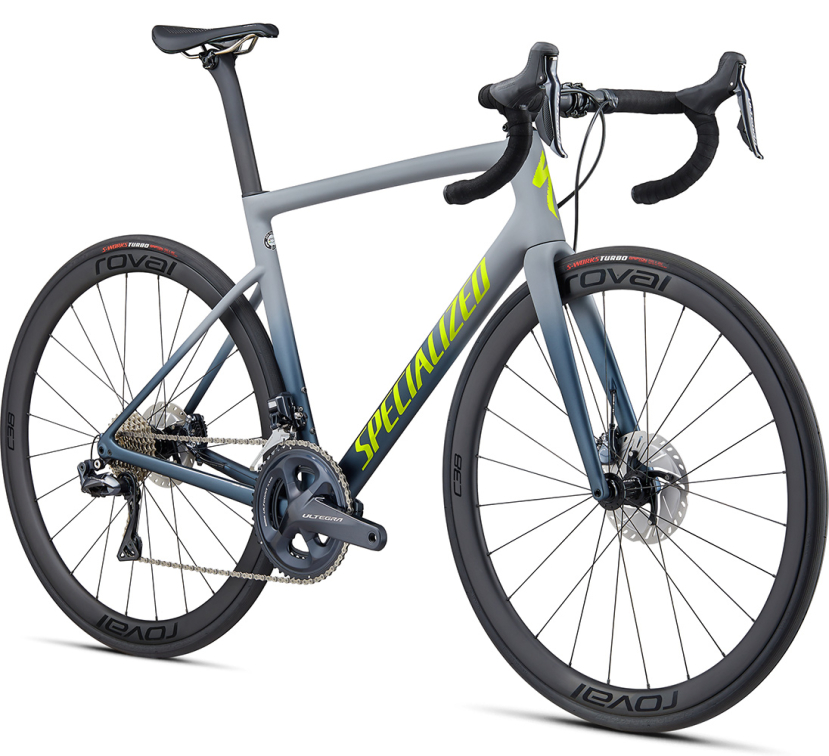 Шоссейные велосипеды Specialized Tarmac SL6 Expert Disc UDI2 2020 серый-желтый Артикул 90620-3249, 90620-3244, 90620-3258, 90620-3252, 90620-3256, 90620-3254, 90620-3261
