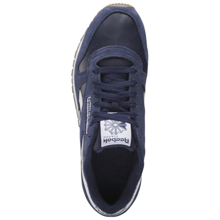 Кроссовки Кроссовки Reebok Classic Leather vector navy/vector navy/ftwr white Артикул GV96426, GV964211.5, GV96427, GV964211, GV96428, GV96426.5, GV964210