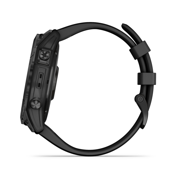 Спортивные часы Спортивные часы Garmin Fenix 7x Sapphire Solar, DLC-покрытие,черные с черным ремешк. Артикул 