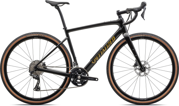 Specialized Diverge Comp Carbon 2023 Gloss Obsidian/Harvest Gold Metallic