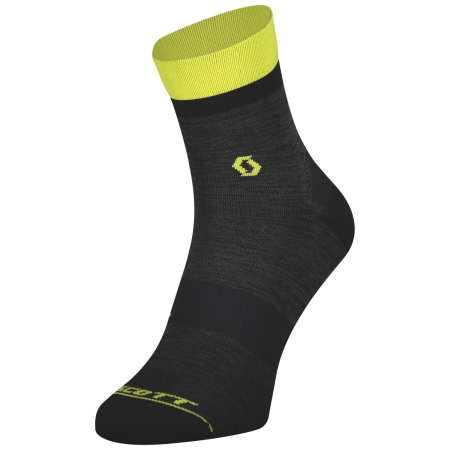 Носки Носки Scott Trail Quarter Crew dark grey/sulphur yellow Артикул 7613368764588, 7613368764595, 7613368764601