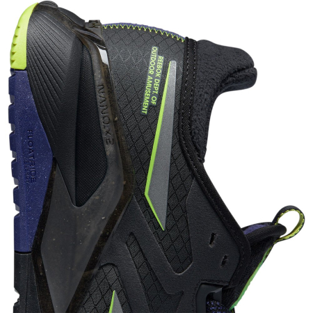 Кроссовки Кроссовки Reebok Nano X2 TR Adventure core black/bold purple/solar acid yellow Артикул HQ58528.5