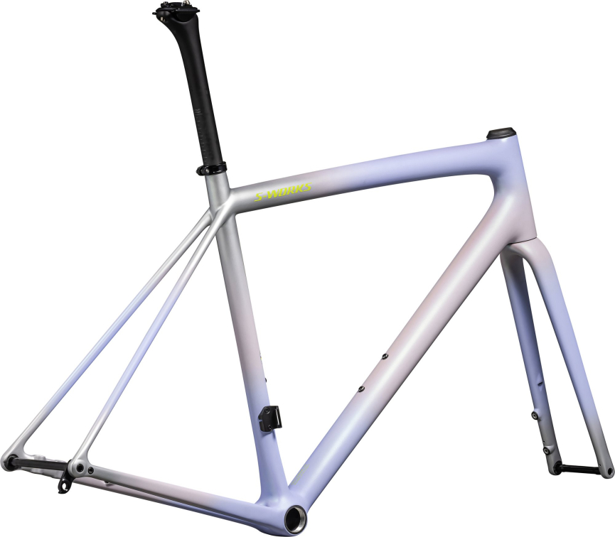 Рамы шоссе, гревел рама Specialized S-Works Aethos 2024 Satin Clay - Powder Indigo - Silver Dust - Radial Fade + Lapis Артикул 77224-0252, 77224-0249, 77224-0261, 77224-0258, 77224-0256, 77224-0254