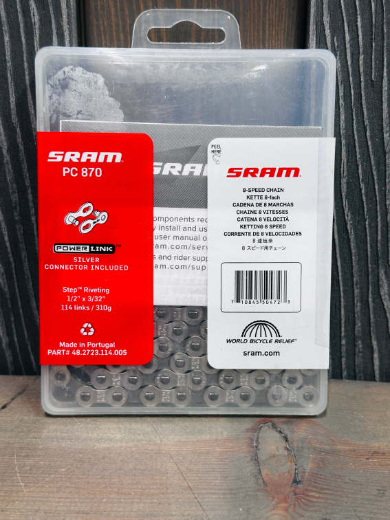 Цепи 08 Цепь Sram PC 870 8 скоростей 114 замок Power Link  Артикул 