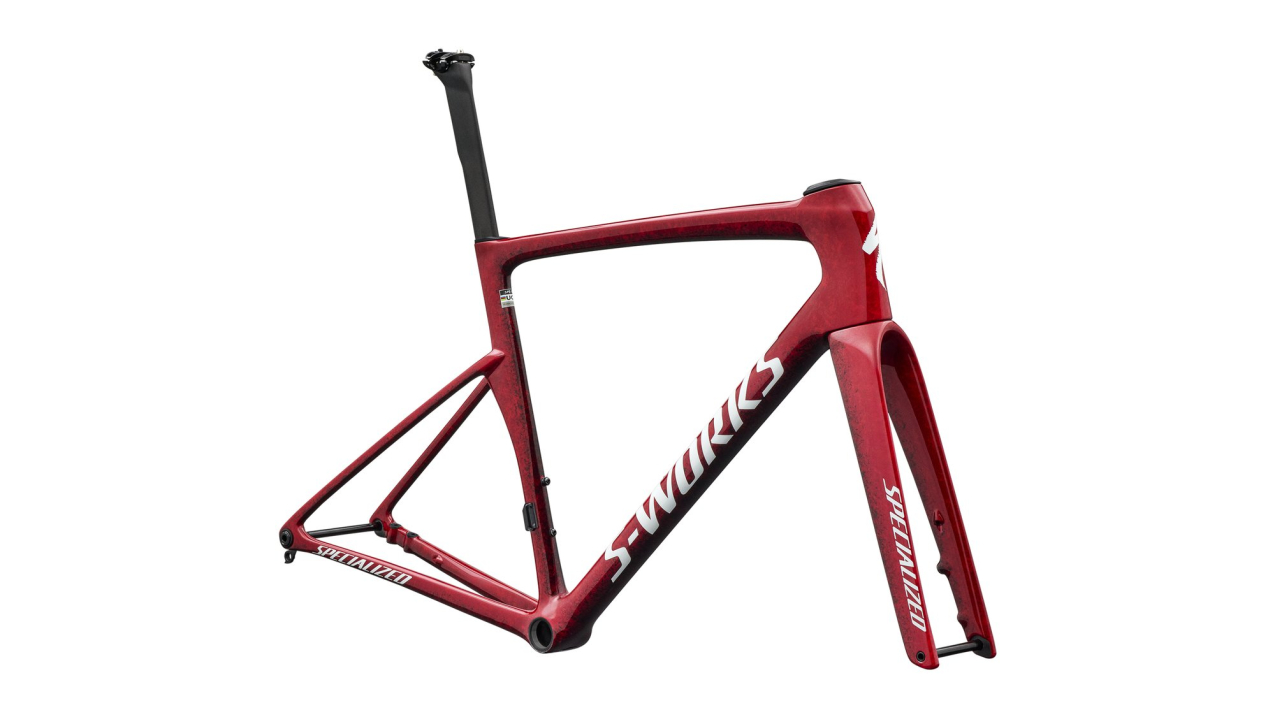S-WORKS велосипеды шоссе рама Specialized S-Works Tarmac SL9 FRMSET 2027 Gloss Vivid Red / Tarmac Black / White Silver Metall Артикул 74927-0649, 74927-0654, 74927-0658, 74927-0661, 74927-0656, 74927-0652