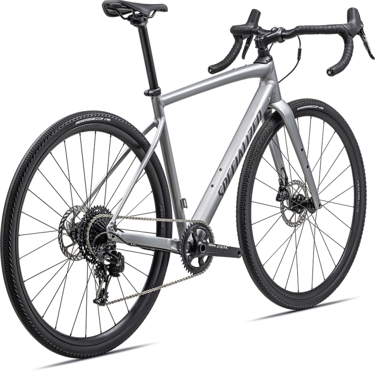 Гравийные велосипеды, комфорт плюс Specialized Diverge Comp E5 2023 Satin Silver Dust / Smoke Артикул 95423-5158, 95423-5152, 95423-5156, 95423-5164, 95423-5149, 95423-5154, 95423-5161