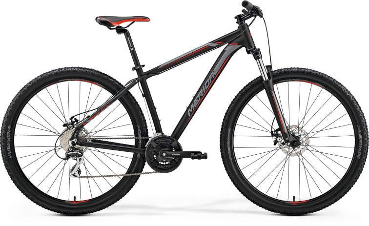 Merida 2020 по акции, горные велосипеды Merida Big Nine 20-MD MattBlack Silver Red 2019 Артикул 