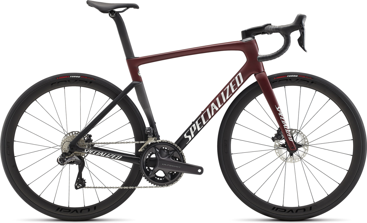 Шоссейные велосипеды Specialized Tarmac SL7 Expert 2022 Maroon / Black / Light Silver Артикул 90622-3052, 90622-3044, 90622-3054, 90622-3058, 90622-3056, 90622-3061, 90622-3049