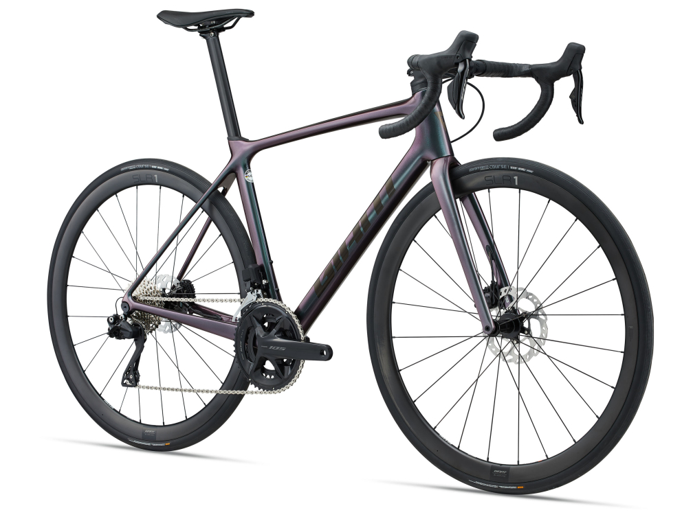 Шоссейные велосипеды Giant TCR Advanced Pro 1 Disc Di2 2024 BR Dark Iridescent Артикул 1096014147, 1096014146