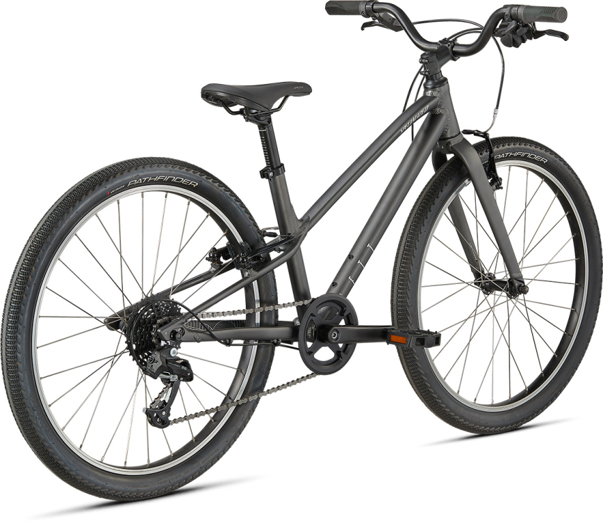 Подростковые,  для мальчиков, старше 8-ми лет Specialized Jett 24 satin smoke / flake silver 2022 Артикул 92722-8424
