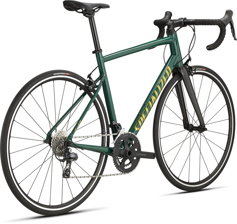 Шоссейные велосипеды Specialized Allez Sport 2022 Gloss Pine Green/Metallic Gold/Carbon Артикул 94622-6258, 94622-6261, 94622-6256, 94622-6249, 94622-6254, 94622-6252