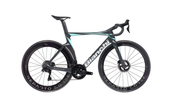 Bianchi Oltre RC Dura Ace Di2 12S Power Meter R600 / Черный-Целесте