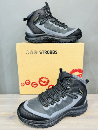 Зимняя обувь Ботинки зимние Strobbs F8493-1 Thinsulate серый Артикул F8493-1-39, F8493-1-40, F8493-1-38, F8493-1-36, F8493-1-37
