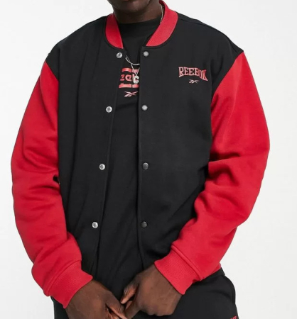 Куртки Куртка Reebok CL BBALL VARSITY Jacket black Артикул HC5709XL, HC5709L