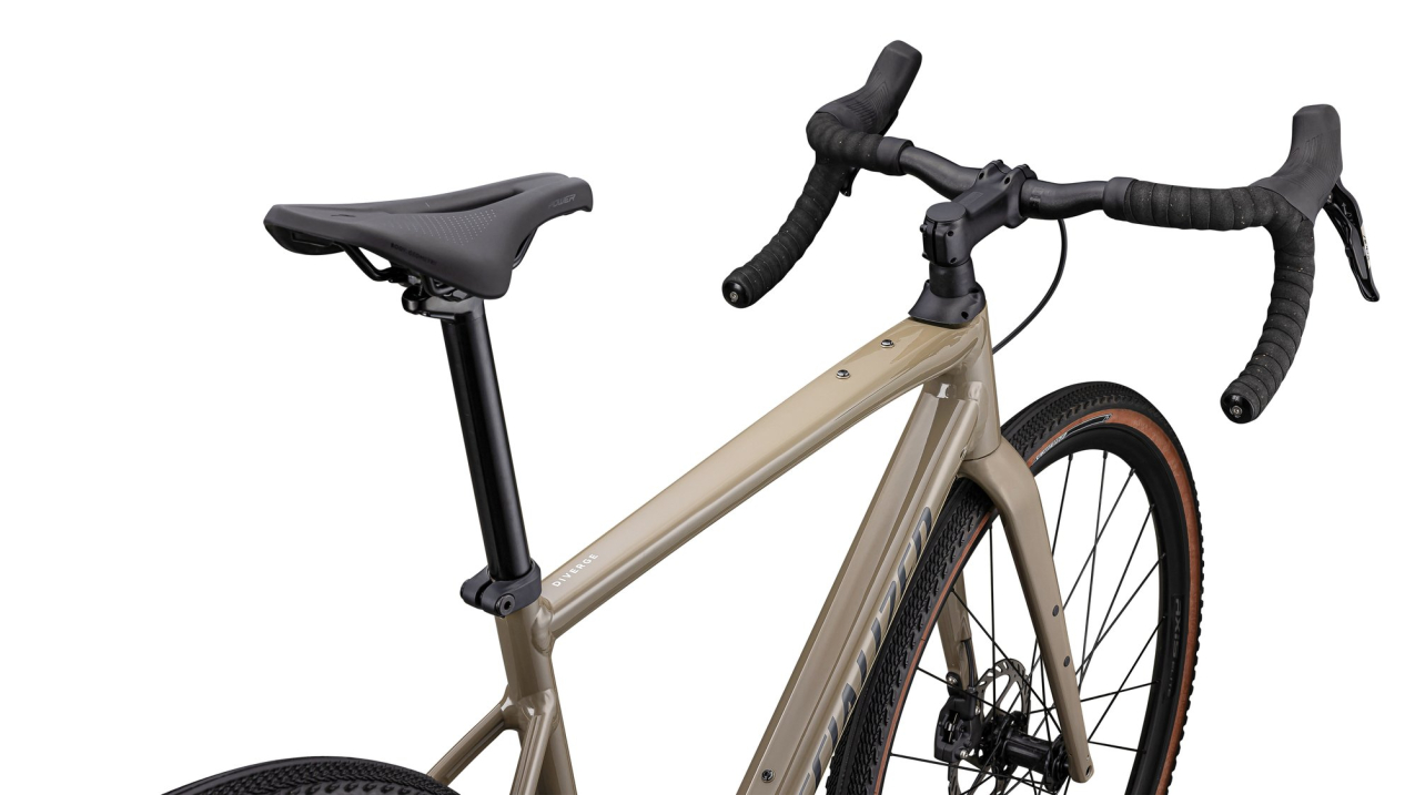 Гравийные велосипеды, комфорт плюс Specialized Diverge Comp E5 2025 Gloss Taupe / Slate Артикул 95425-5349, 95425-5358, 95425-5356, 95425-5352, 95425-5354, 95425-5364, 95425-5361