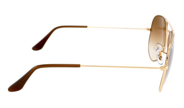 Очки городские Ray-Ban Aviator оправа Polished Gold Metal линза Light Brown Gradient