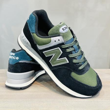 Кроссовки Кроссовки New Balance 574 Black Green Артикул U574KBG9, U574KBG12, U574KBG11, U574KBG7, U574KBG10, U574KBG8.5, U574KBG8, U574KBG9.5