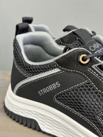 Кроссовки Кроссовки Strobbs C3662-3 черный Артикул C3662-3-41, C3662-3-45, C3662-3-43, C3662-3-44, C3662-3-42