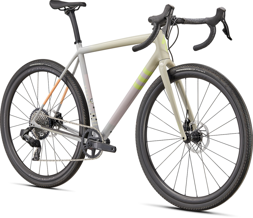 Циклокроссовые, внедорожные велосипеды Specialized Crux Expert 2022 Gloss White Speckled / Dove Grey / Papaya / Clay / Lime Артикул 91422-3049, 91422-3061, 91422-3054, 91422-3056, 91422-3058, 91422-3052