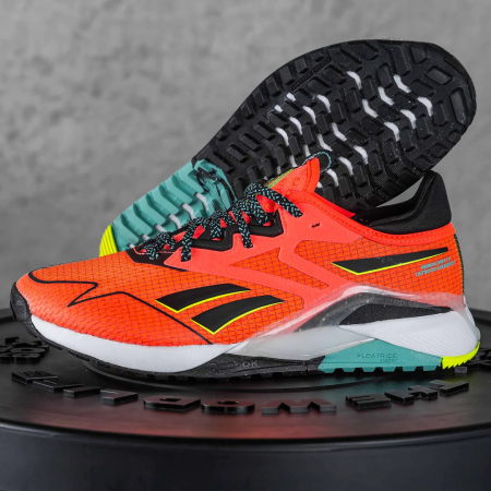 Кроссовки Кроссовки Reebok Nano X2 TR Adventure orange flare/core black/solar acid yellow Артикул GY211612, GY21168, GY21167, GY211611, GY211610.5, GY21169, GY211610, GY21169.5, GY21168.5, GY211611.5