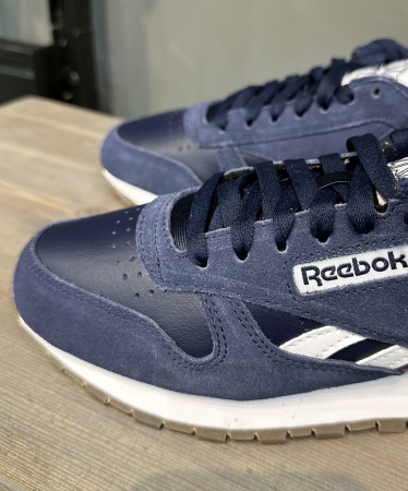 Кроссовки Кроссовки Reebok Classic Leather vector navy/vector navy/ftwr white Артикул GV96426, GV964211.5, GV96427, GV964211, GV96428, GV96426.5, GV964210