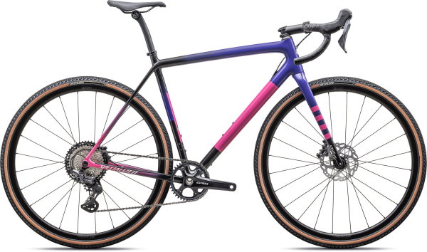Specialized Crux Comp - Shimano GRX 2025 Gloss Carbon / Purple Haze / Rebel Pink / Birch