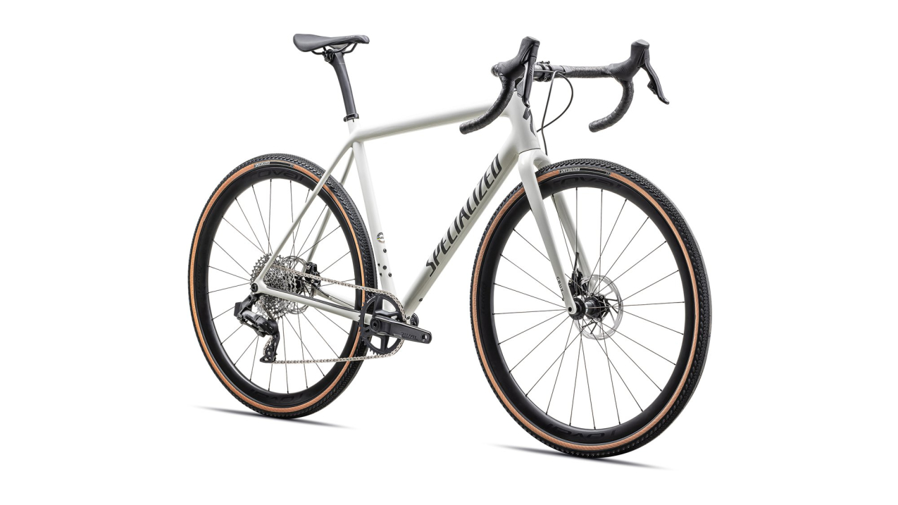 Циклокроссовые, внедорожные велосипеды Specialized Crux Expert Sram Rival eTap AXS 2025 Gloss Dune White / Smoke Liquid Metal Артикул 91425-3049, 91425-3052, 91425-3054, 91425-3058, 91425-3061, 91425-3056