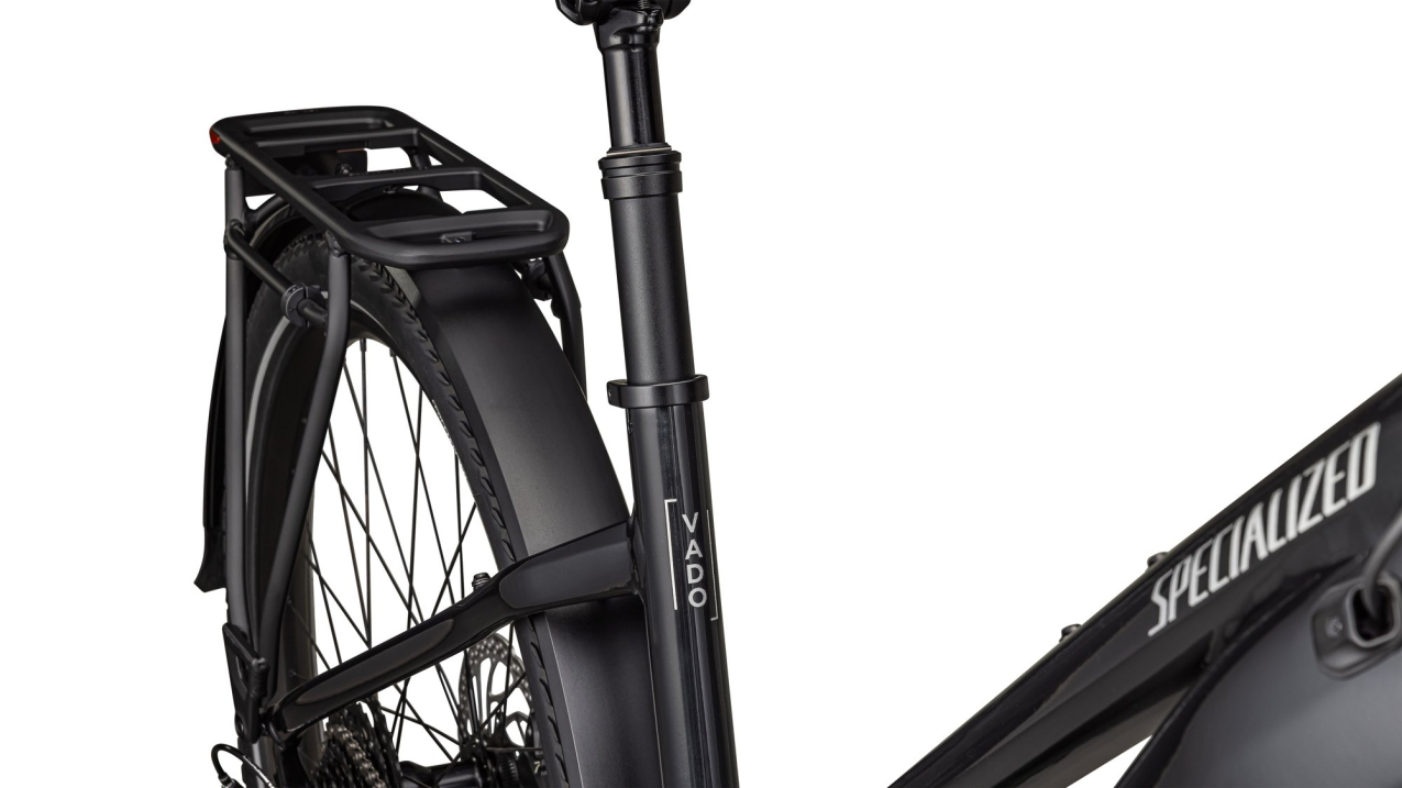 TURBO VADO - свой в городе! Specialized Turbo Vado 4.0 Step-Through 2025 Gloss Castblack / Satin Silver Reflective Артикул 95324-5402, 95324-5404, 95324-5405, 95324-5403