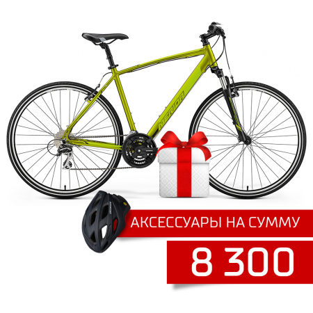 Merida 2019 по акции, городские велосипеды Merida Crossway 20-V SilkOlive Green 2019 Артикул 