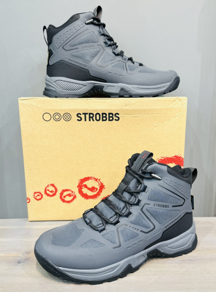 Ботинки зимние Strobbs C9398-1 серый