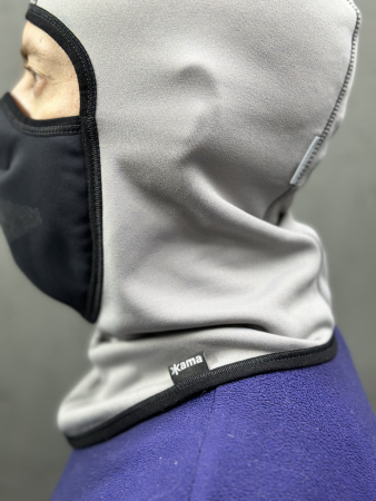Шапки, кеппи, бейсболки Балаклава Kama DW29-109 SoftShell Grey Артикул 8591006103113, 8591006103106