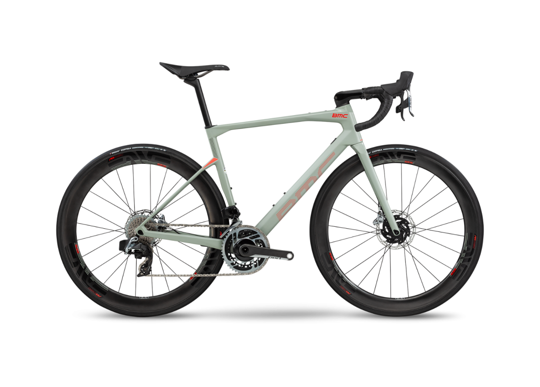 Шоссейные велосипеды BMC Roadmachine 01 ONE Green/red/black SRAM Red AXS 2020 Артикул 
