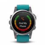 Спортивные часы Garmin Fenix 5s серебристые с бирюзовым ремешком Артикул 010-01685-01 Спортивные часы Garmin Fenix 5s серебристые с бирюзовым ремешком Артикул 010-01685-01